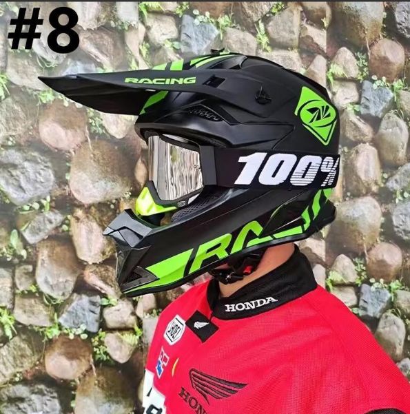 ゴーグル付き！ATV バイク オフロードヘルメット フルフェイスヘルメット 　Ｂ ゴーグル付き！ATV バイク オフロードヘルメット フルフェイス