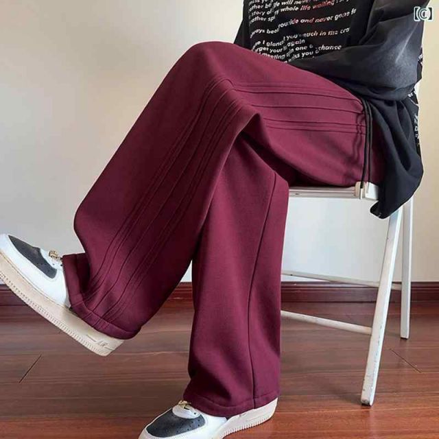 春 [L]春 コーデ メンズ 用 服 シンプル 大人 紳士服 アメリカン カジュアル ワイド ストライプ プリーツ グレー 春 スウェットパンツ  カジュアル 通勤スタイル 重ね着コーデ ゆったりシルエッ コーデ メンズ 用 服 シンプル 大人 紳士服 アメリカン ストリート