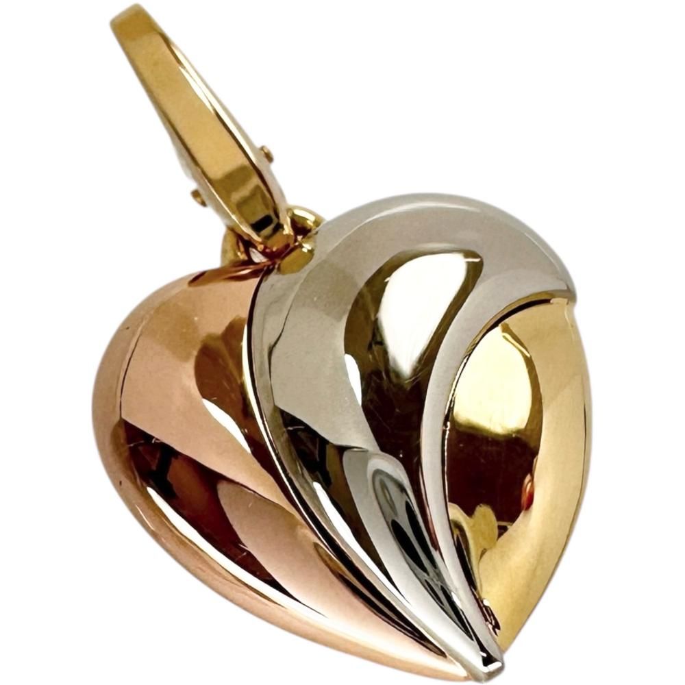 CARTIER カルティエ ペンダントトップ トリニティ ハート K18YGイエローゴールド 18金 K18WGホワイトゴールド 18金 K18PGピンクゴールド 7.2g スリー レディース 真子質店 GD