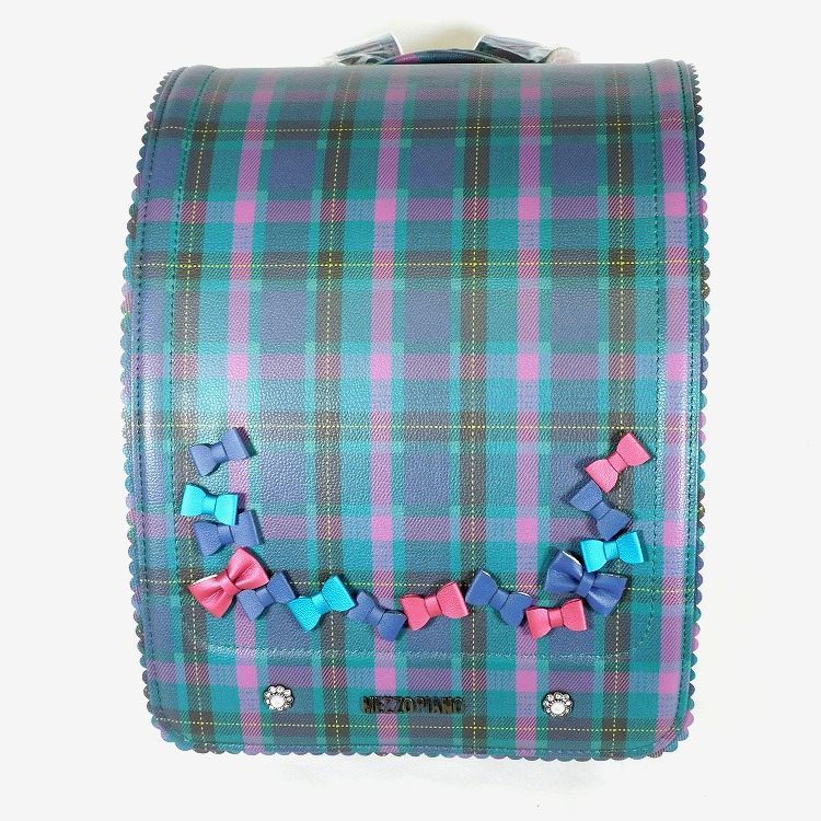 おすすめ お買い得 定価110 000円 メゾピアノ ランドセル 女の子用 ヴィヴァーチェ A4フラット マドラスチェックグリーン リボン mezzo piano STEELWINDOWSANDDOORS_COM