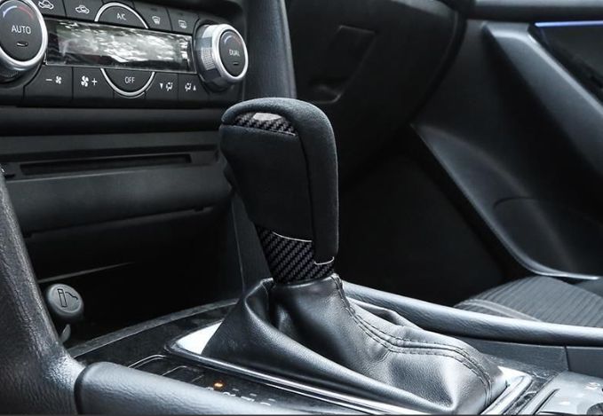 マツダ CX-8 CX-5 CX-3 CX-30 アテンザ マツダ2 マツダ3 アクセラ カーボン製アルカンターラ製 シフトノブ 1個 FFCRYSTALESIA_COM