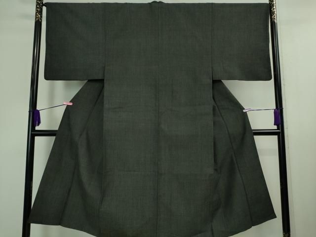 平和屋着物 上 男性 本場結城紬 重要無形文化財 杢 アンサンブル 羊羹色地 羽裏 虎 DZAA9863kh5