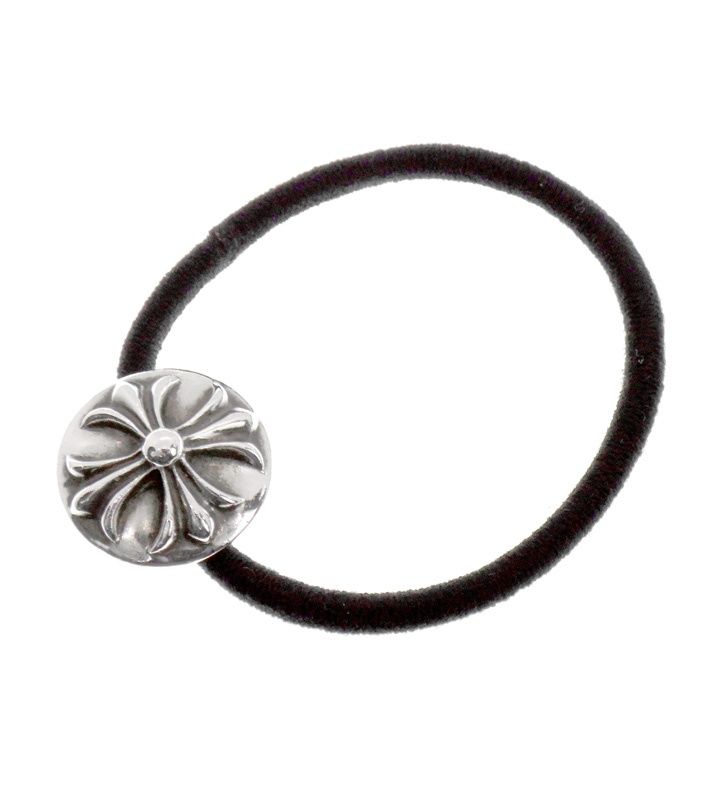 クロムハーツ CHROME HEARTS 【 HAIRBAND CRSSBLL 】 クロス ボール ヘアゴム コンチョ ブレスレット s4125