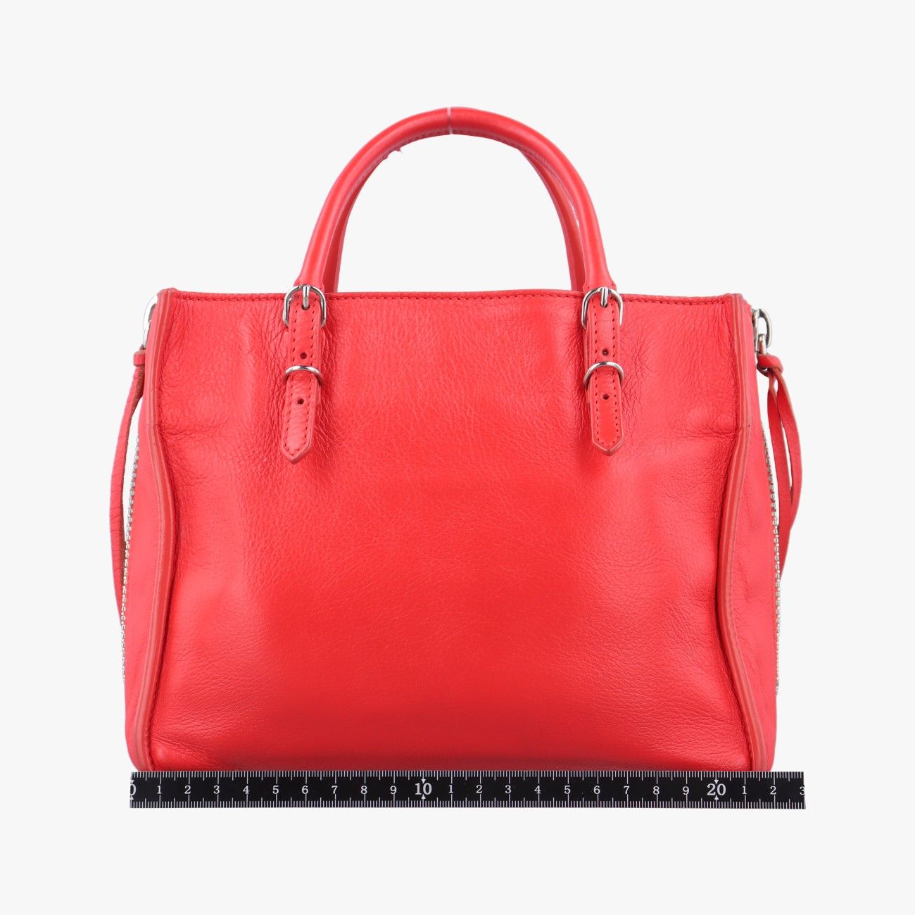 バレンシアガBalenciagaペーパー A6 ジップアラウンドレッドレザー370926357333.6513.F.535269