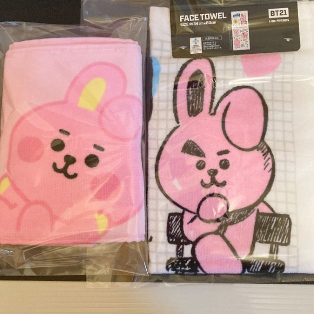 BTS BT21 COOKY マフラータオル スケッチフェイスタオル bt21 - メルカリ