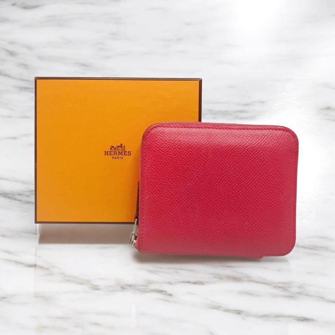 エルメス アザップ シルクイン コンパクト ミニ財布 Y刻印