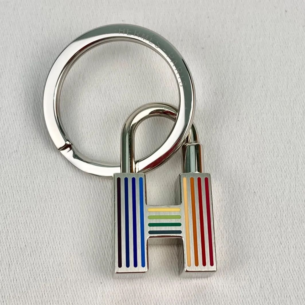 【カラフル♪】エルメス キーホルダー カデナ Hマルチ HERMES エルメスキーホルダー《クイズ・レインボー》カデナHERMES