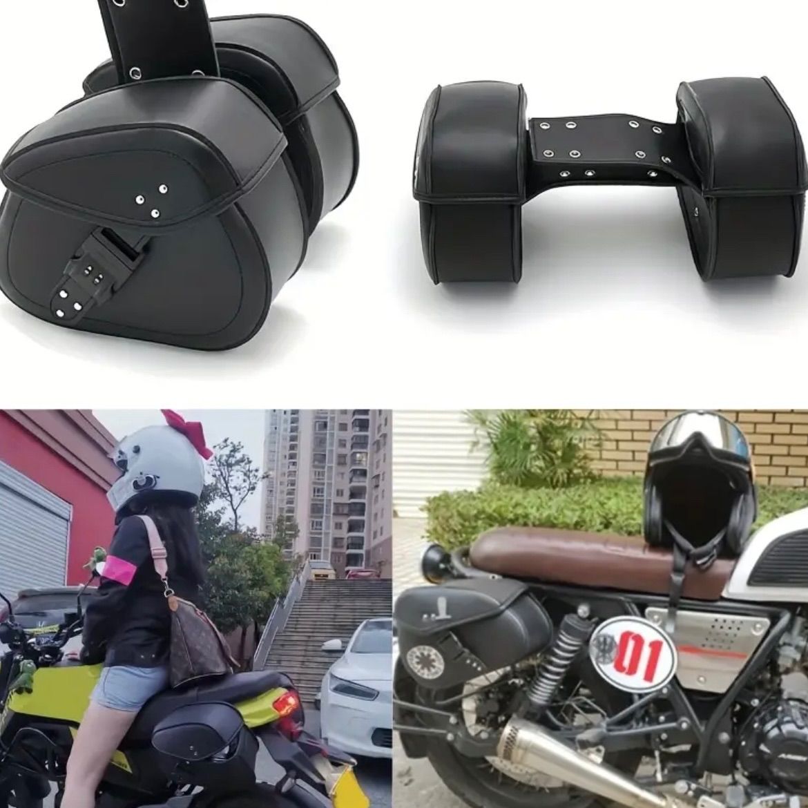 バイクアカウント レトロラゲッジバッグ