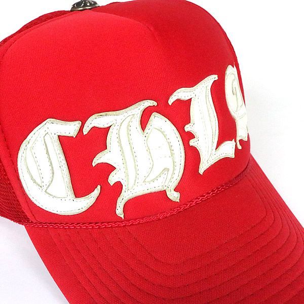 銀座店 クロムハーツ トラッカー キャップ『CHLA』 レザーパッチ 91362