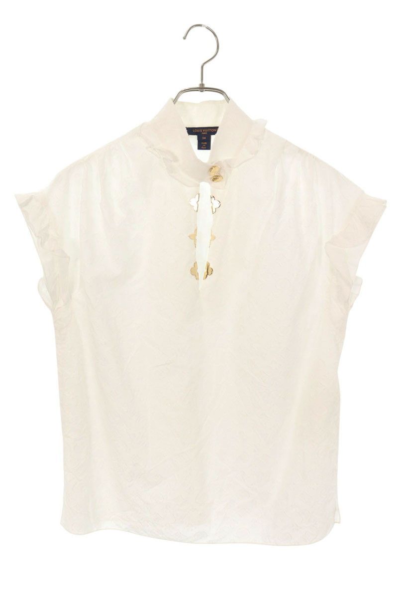 良品 23SS BLAMINK ブラミンク レースリボン ノースリーブブラウス  