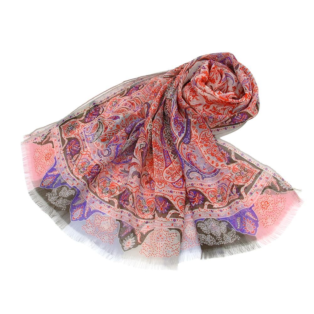 現地購入ETRO エトロ のシルクスカーフ ETRO 並行輸入品 エトロ スカーフ シルク マルチカラー Scarf