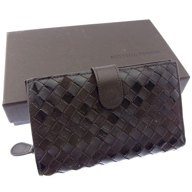 BOTTEGA VENETA 二つ折り財布 ダークブラウン 楽天市場】ボッテガヴェネタ 二つ折り札入れ(小銭入れなし