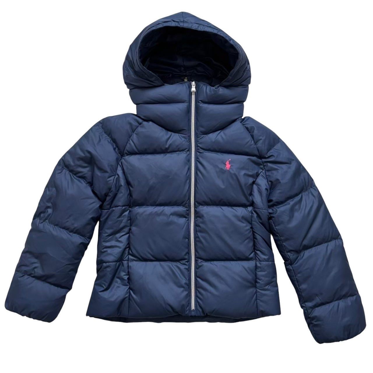 POLO Ralph Lauren ポロ ラルフローレン ダウンジャケット 紺 ロゴ入り 