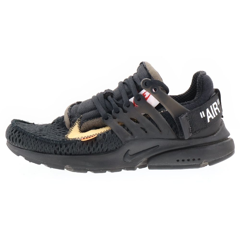 NIKE (ナイキ) ×OFF-WHITE THE 10 AIR PRESTO オフホワイト ザテン エアプレスト ローカットスニーカー ブラック US6/24cm AA3830-002