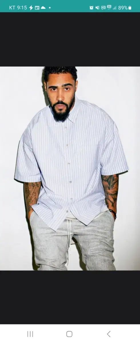L FEAR OF GOD(フィアオブゴッド) 4th パパシャツ