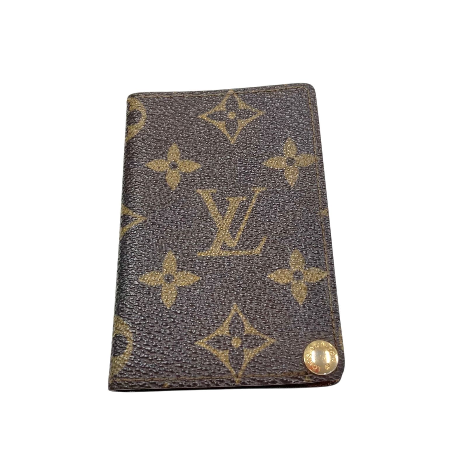 真贋判定済 LOUIS VUITTON ルイヴィトン ポルトカルトクレディプレッシオン M60937 茶色 モノグラム B0420LCZFW