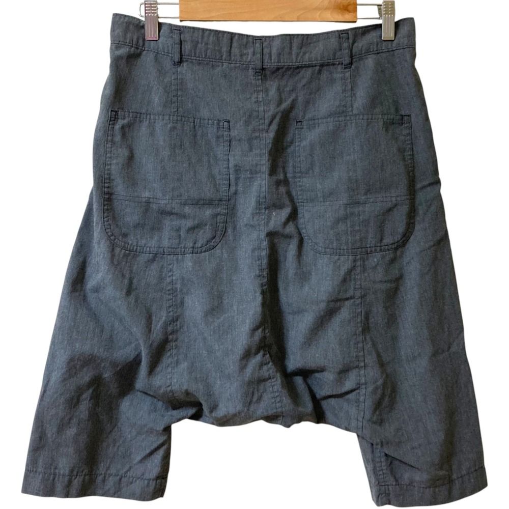 AD2011 BLACK COMME des GARCONS ブラック コムデギャルソン サルエルショートパンツ XSサイズ グレー レディース 古着