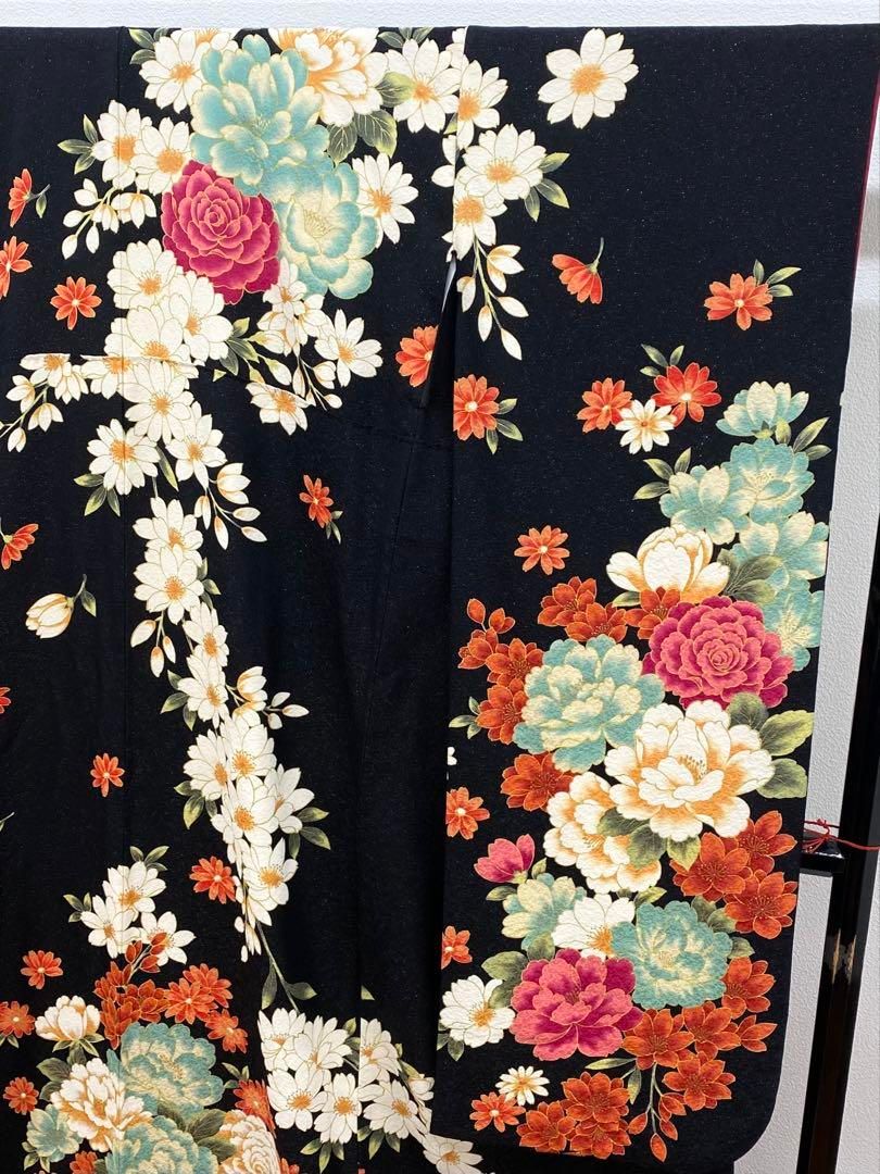 振袖 豪華 銀通し 金彩 身丈166cm パールトーン加工済 ゆったり身幅