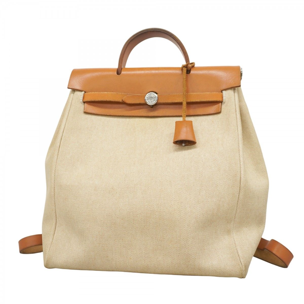 大人気☆エルメス☆エールライン☆アド☆リュック☆バックパック☆キャンバス☆茶 HERMES エルメス エールライン アドPM リュックサック バック