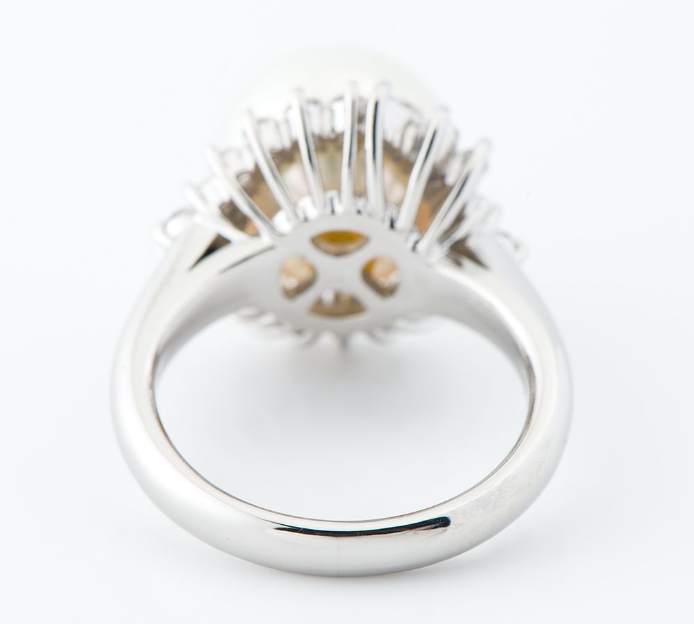 田崎真珠 最大直径11.0mm 白蝶真珠(南洋真珠) リング・指輪