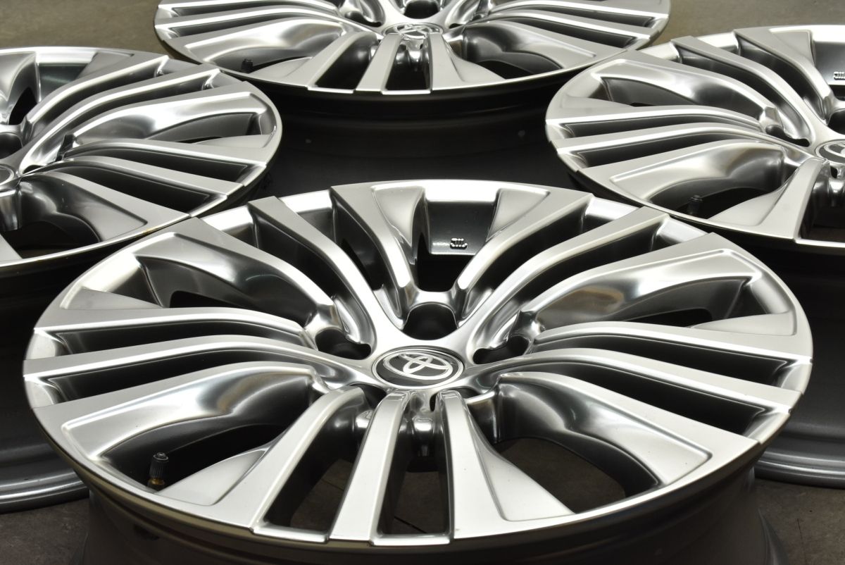 トヨタ 80 ハリアーZ 純正 19in 7J 35 PCD114.3 4本セット RAV4 C-HR アルファード ヴェルファイア カローラクロス プリウスα