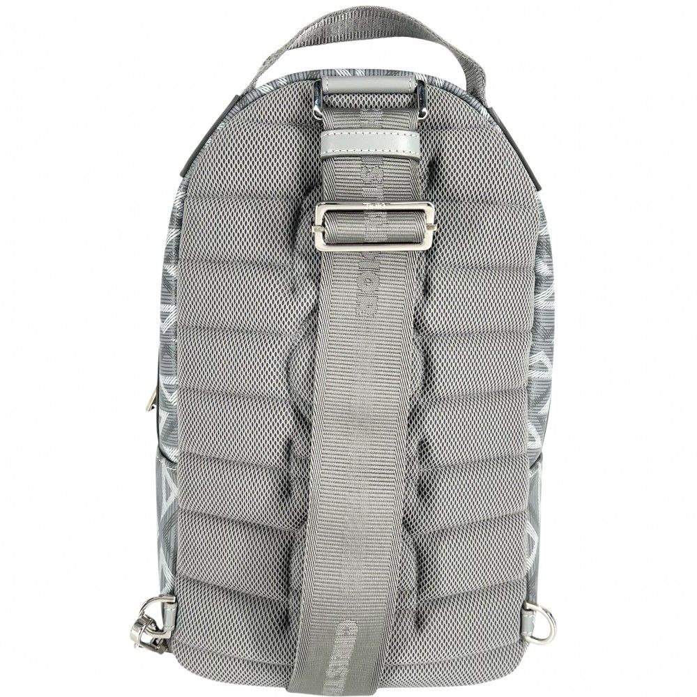 ディオール ボディバッグ メンズ RIDER CDダイヤモンド ミニスリングバッグ ライダー 斜め掛け Dior 1ESBO038CDP PVCコーティングキャンバス レザー グレー シルバー金具 品