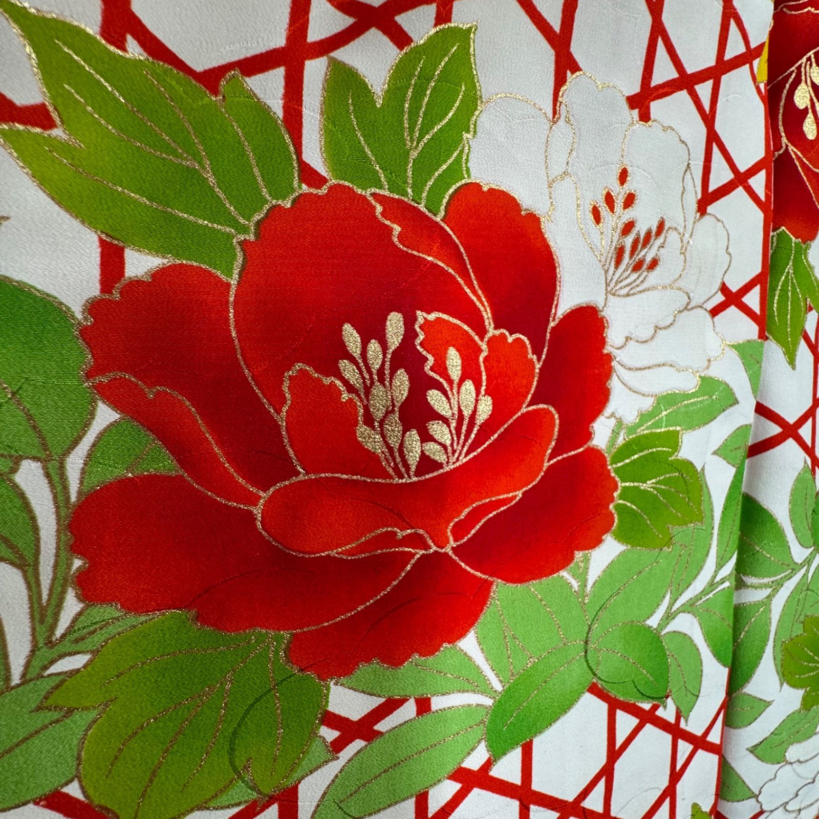 T 　超美品　七五三　7歳　フルセット　女の子　子供　絹　着物　赤　ヴィンテージ T 超美品 七五三 7歳 フルセット 女の子 子供 絹 着物 赤 ヴィンテージ