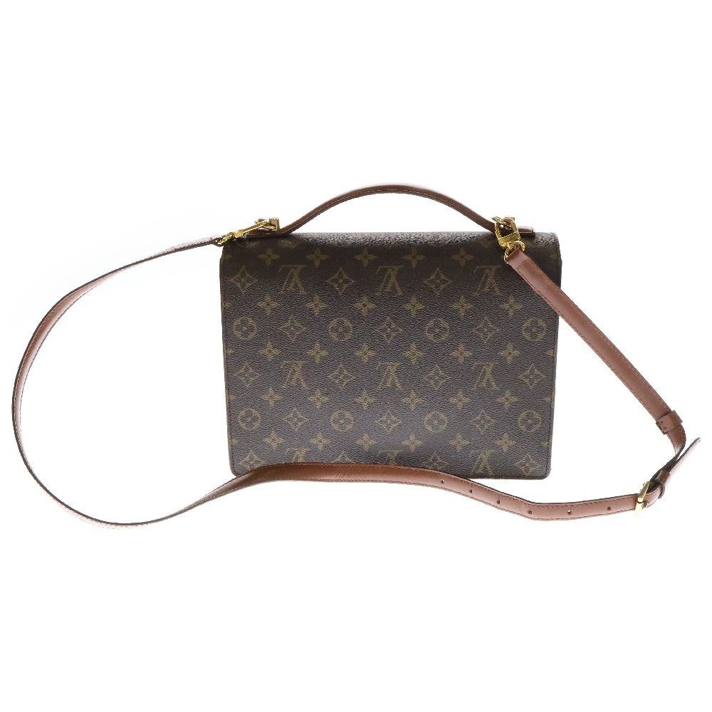 LOUIS VUITTON (ルイヴィトン) モノグラム モンソー28 ブラウン PVC