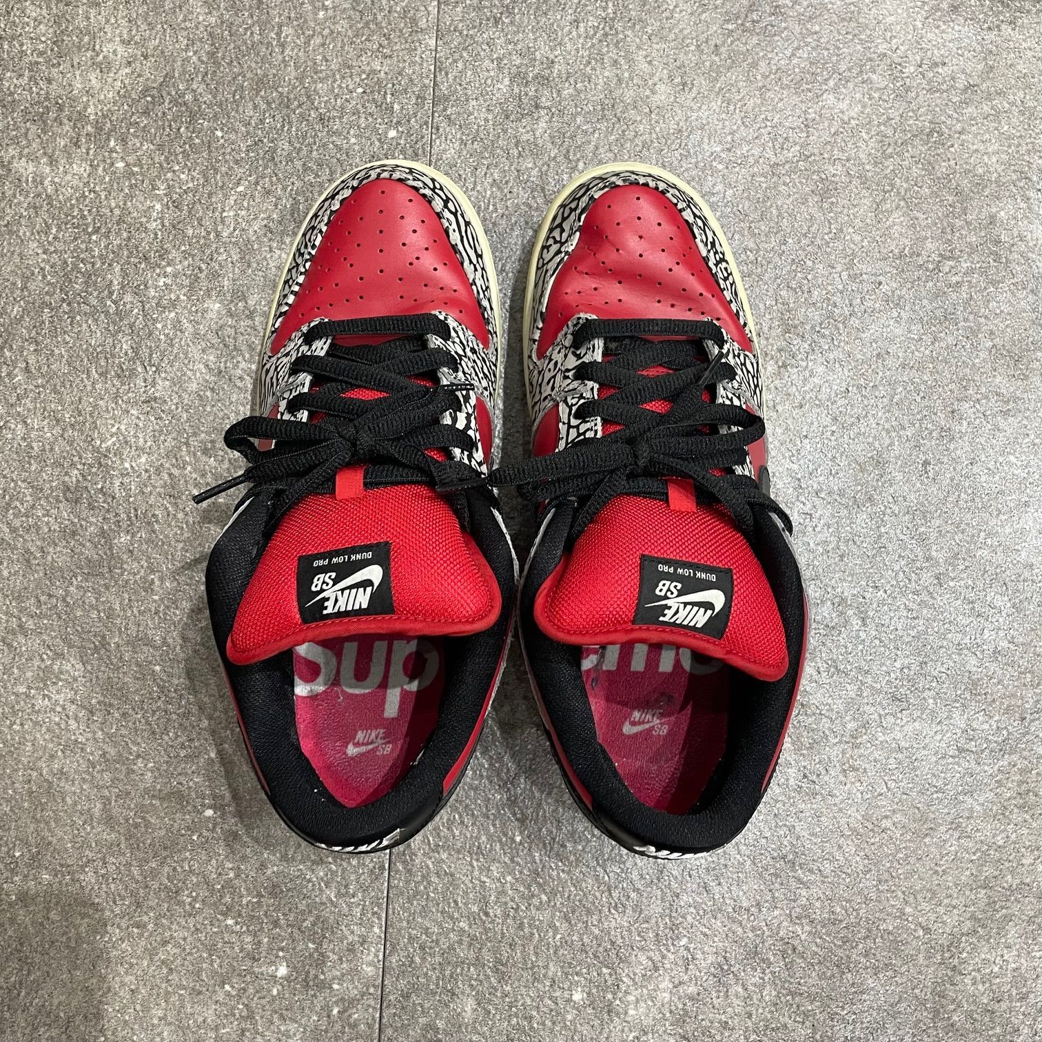 SUPREME NIKE DUNK LOW PREMIUM SB FIRE RED コラボ シュプリーム 