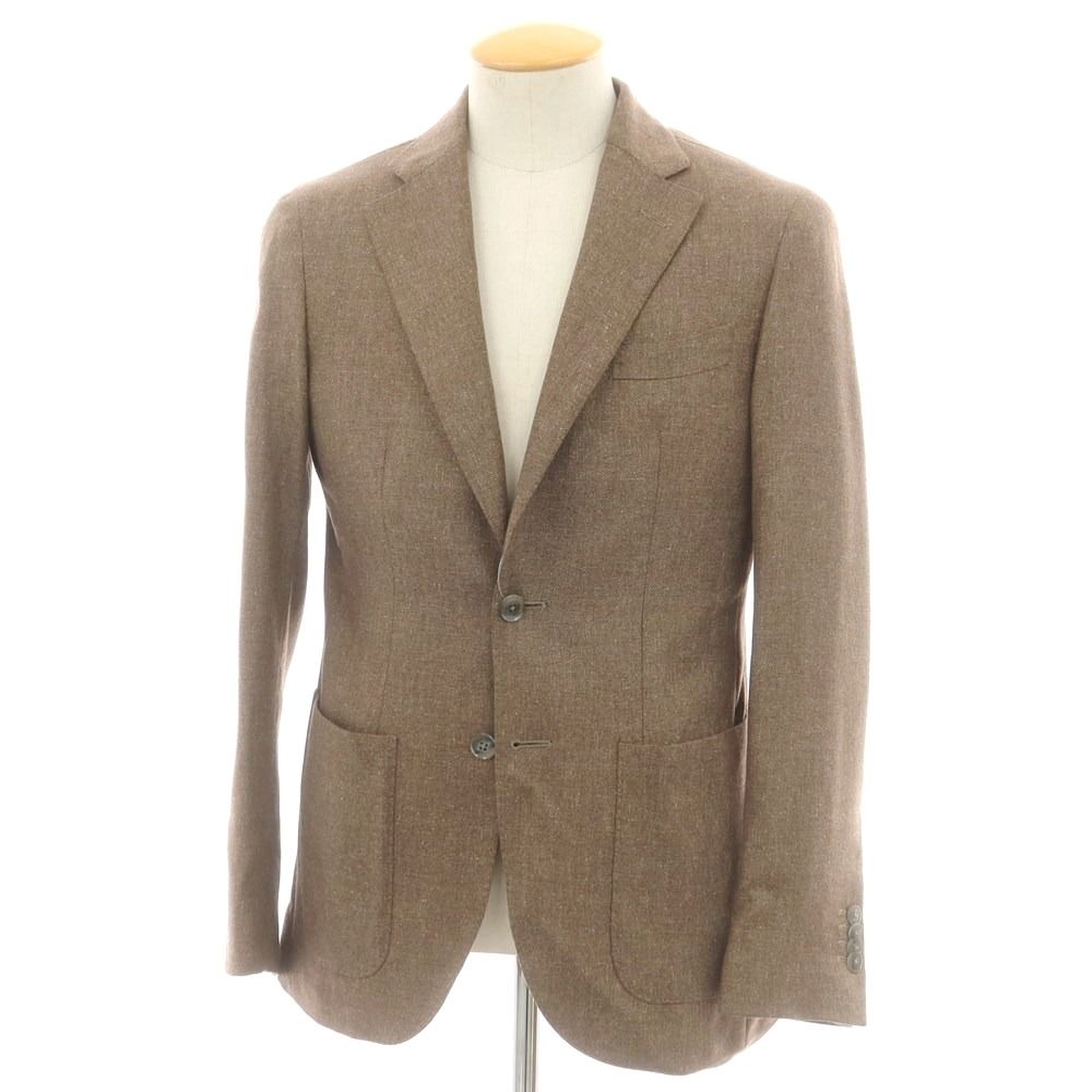 エルビーエム1911 L.B.M.1911 シルクウール テーラードジャケット ブラウン系 サイズ44 メンズ