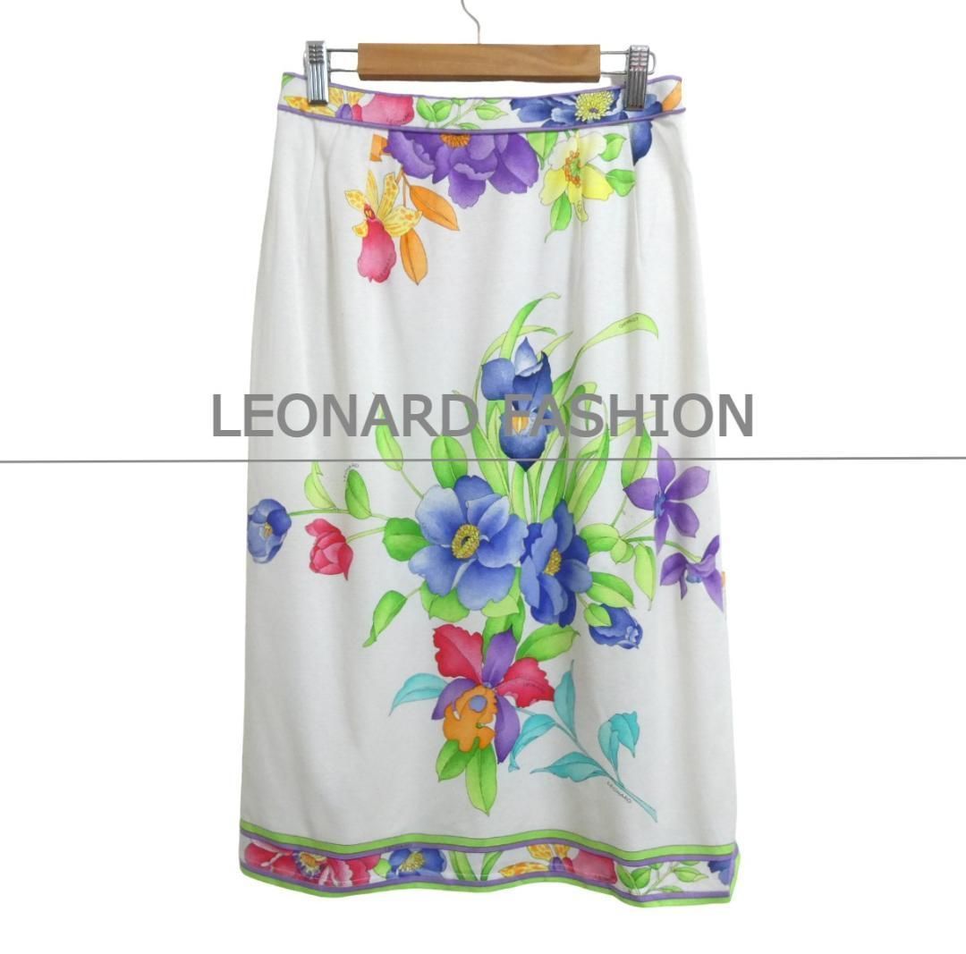 LEONARD FASHION レオナールファッション ウエスト70 ロングスカート