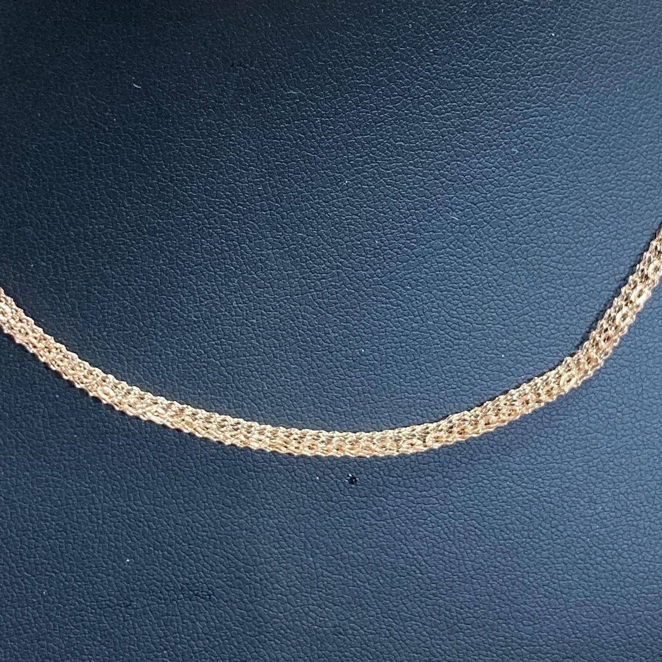 14Ｋ刻印 ゴールド ツイストチェーン ネックレス 14金 46cm cb30-y.jpg