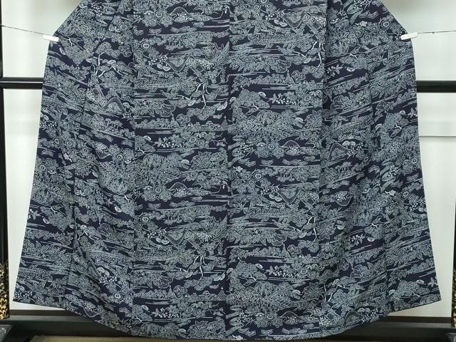 未着用　小紋　白大島紬　雲　花模様　着物　075a d 未着用 小紋 白大島紬 雲 花模様 着物 075a d 大島紬 白大島 雲 - から