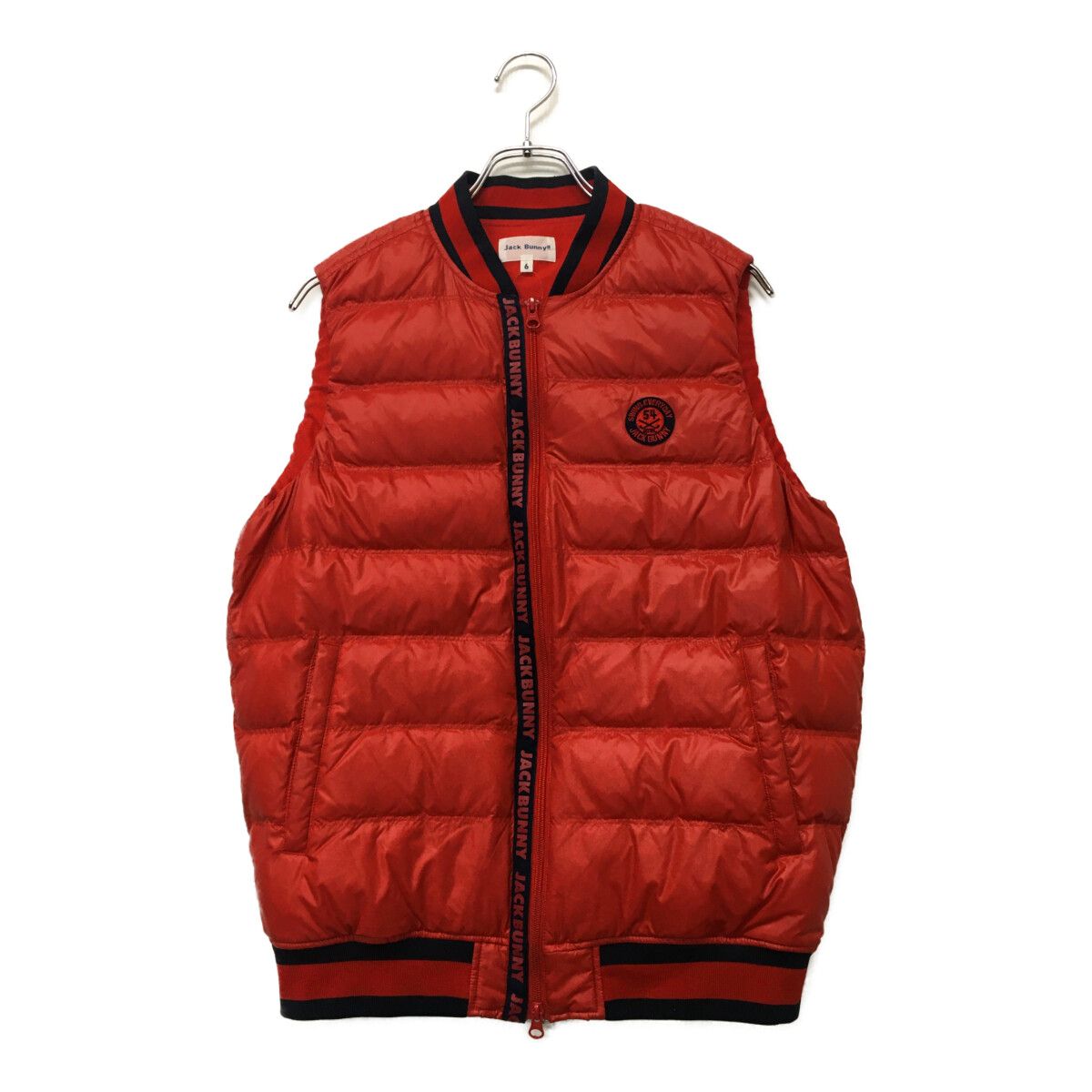 メンズ ジャックバニー Jack Bunny!! ダウンベスト 6(LL) 赤 レッド