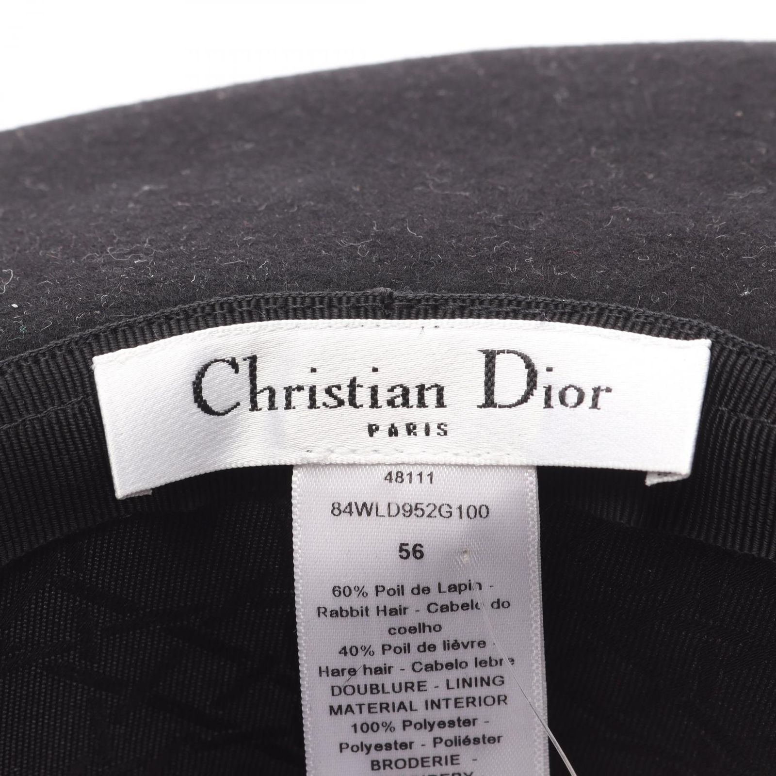 ディオール Dior ハット 84WLD952G10090056 ブラック その他 ハット レディース ♥ WWW_SMP1DAWEKUDUS_SCH_ID