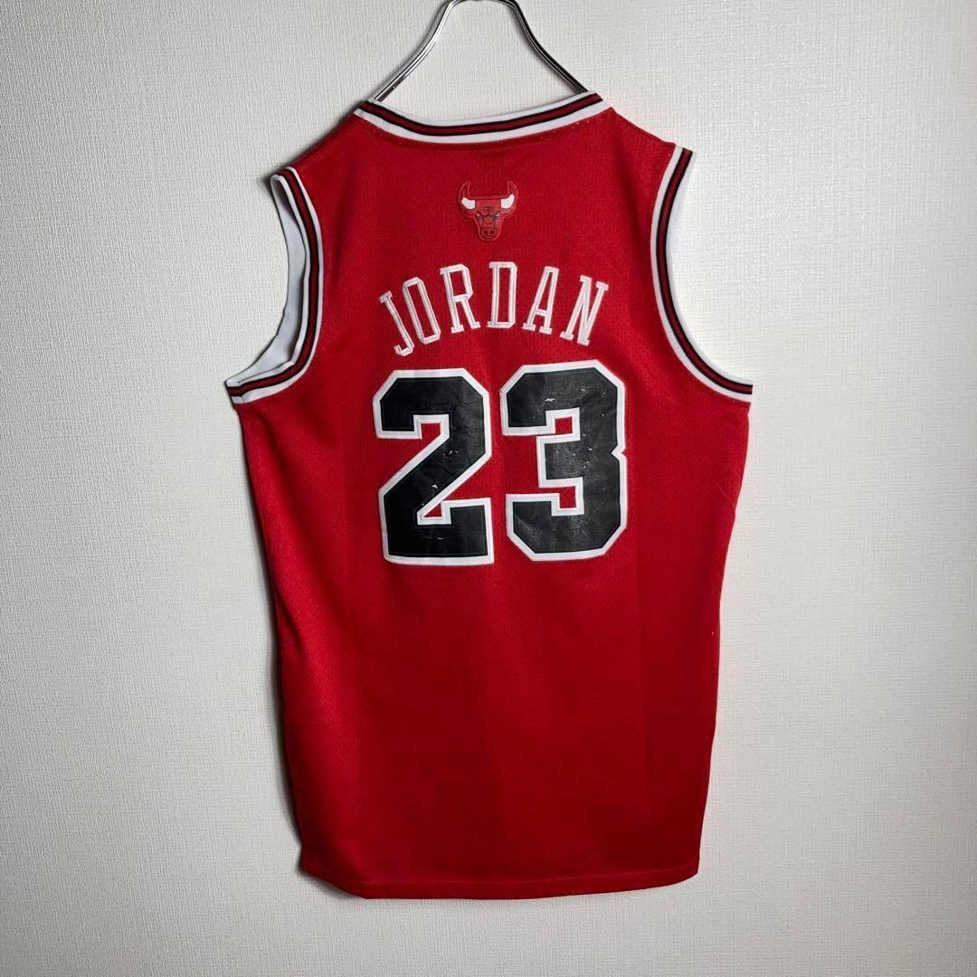 1151 R.K　　NBAジョーダンブルズゲームシャツタンクトップ刺繍 adidas - アディダス NBA タンクトップ シカゴブルズ ジョーダン