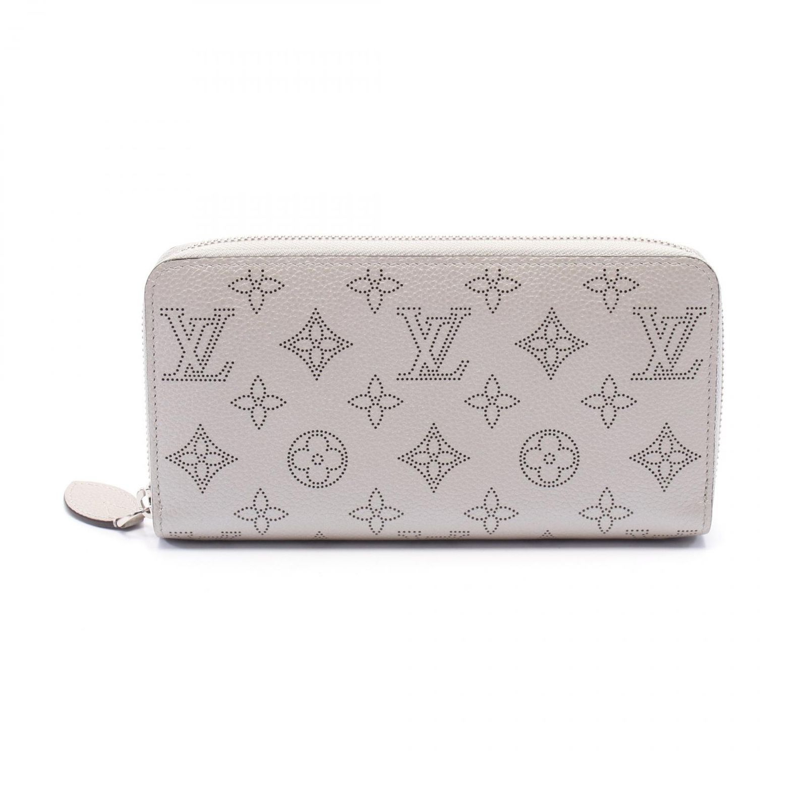 ルイ ヴィトン LOUIS VUITTON ラウンド財布 ジッピーウォレット モノグラムマヒナ メタリック M81642 シルバー レザー ジッピー ウォレット レディース Used A
