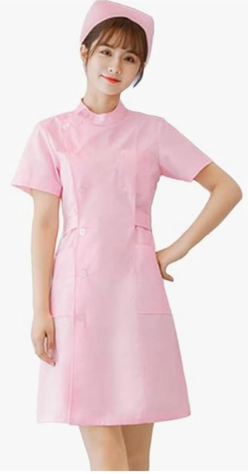 [YU-YU] ナース コスプレ ナース服 ハロウィン 仮装 ナースキャップ セット 看護師 制服 本格的 レディース 衣装 可愛い 定番 ...