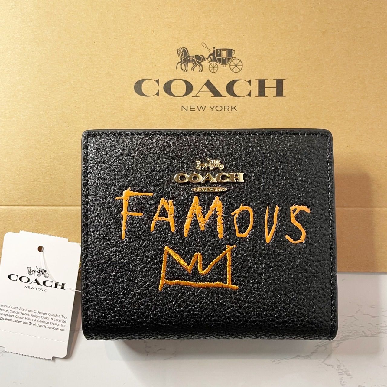 新品未使用袋付きコーチCOACH 二つ折り財布FAMOUS - 通販 - guianegro