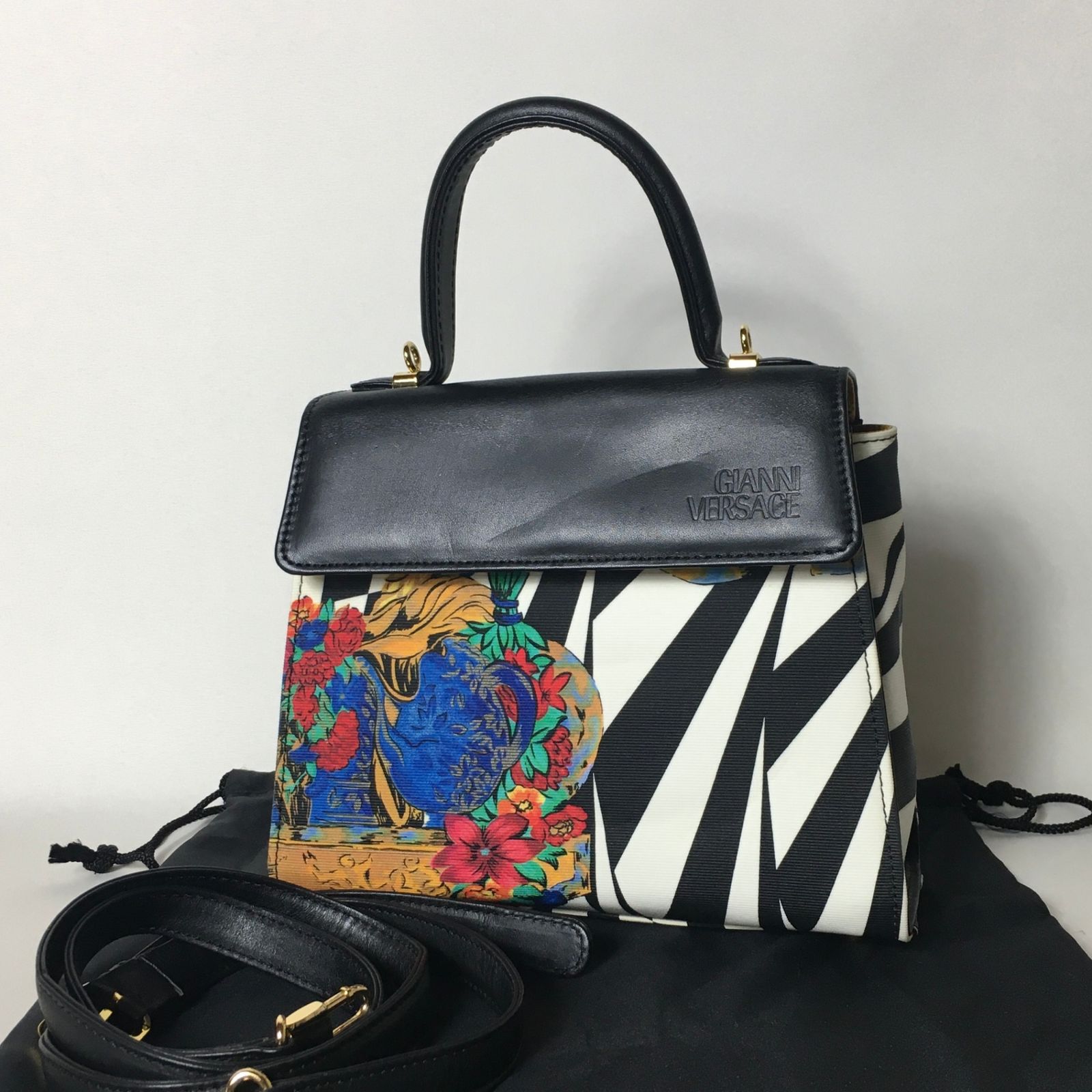 ジャンニヴェルサーチ ハンドバッグ GIANNI VERSACE ジャンニ