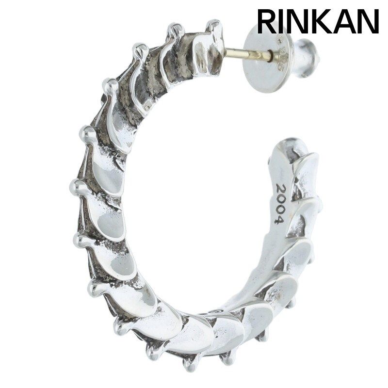 クロムハーツ HOOP CRSSTAL/クロステイルフープ シルバーピアス