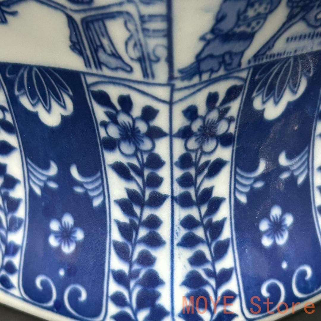 清乾隆青花花?六方将?罐 景徳鎮 陶磁器 装飾品 現代工芸品 美術品 置物