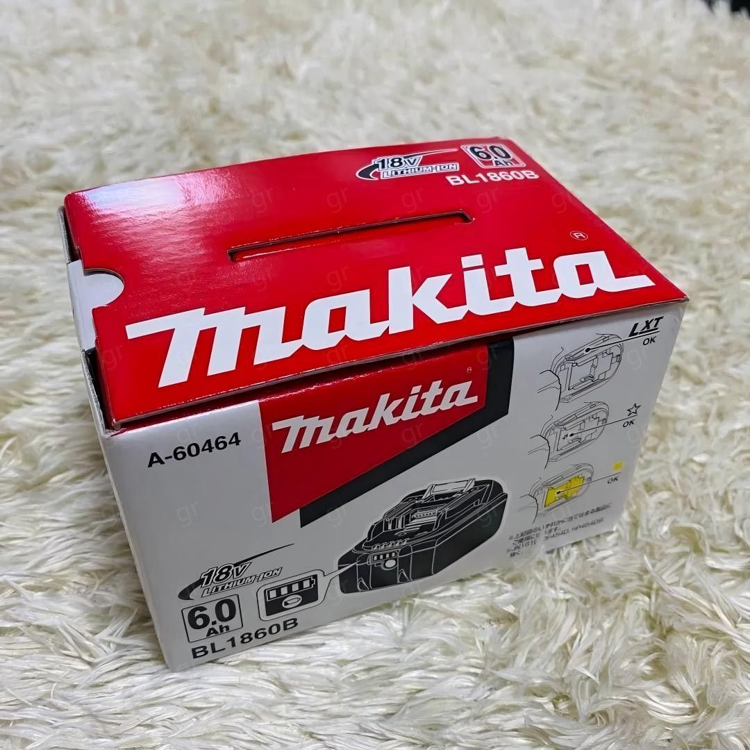 マキタ純正 新品18VリチウムイオンバッテリーBL1860B 1個A-60464