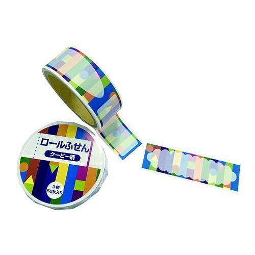 (まとめ）#紀寺商事 付箋 ロール付箋 クーピー柄 KROF-FY 【×25セット】