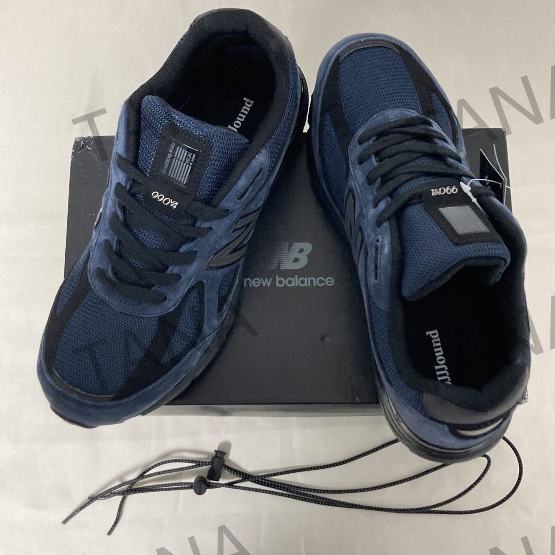 人気美品  JJJJound × New Balance NB990 V4 Navy レディース/メンズ  スニーカー 箱付