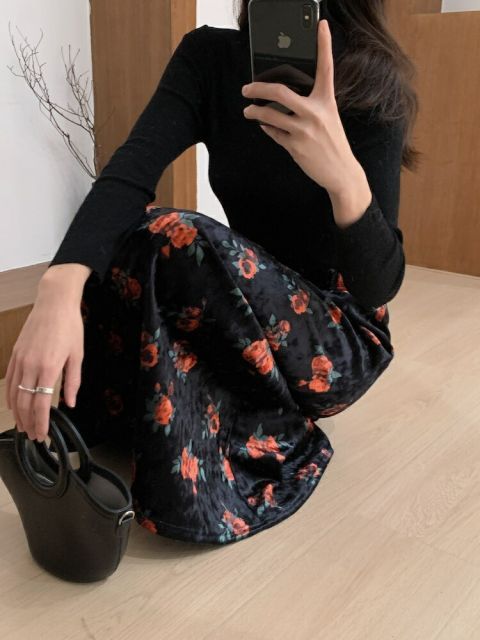 厚手スカート 秋冬 (T)