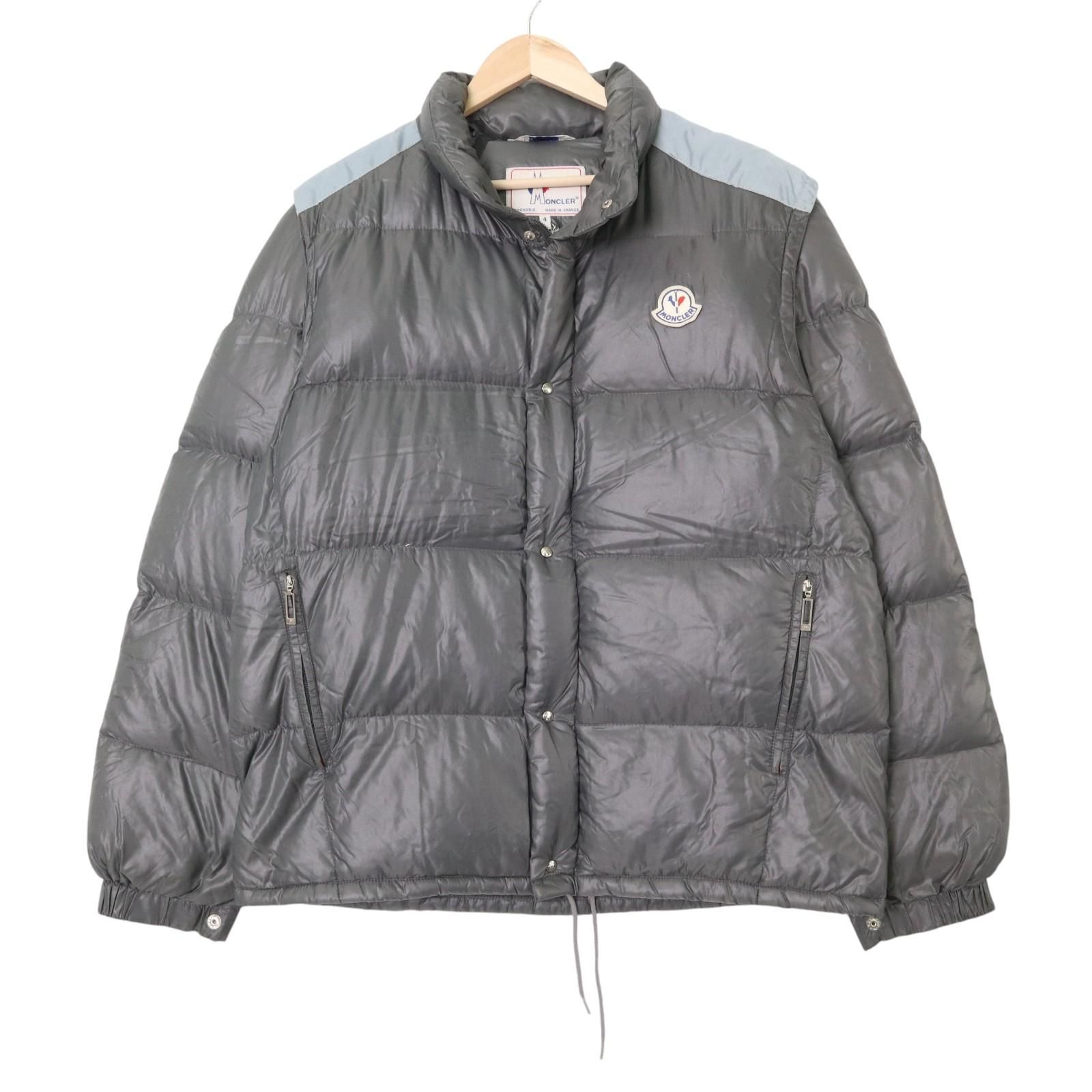 80年代 フランス製 MONCLER モンクレール ダウンジャケット ブラック 