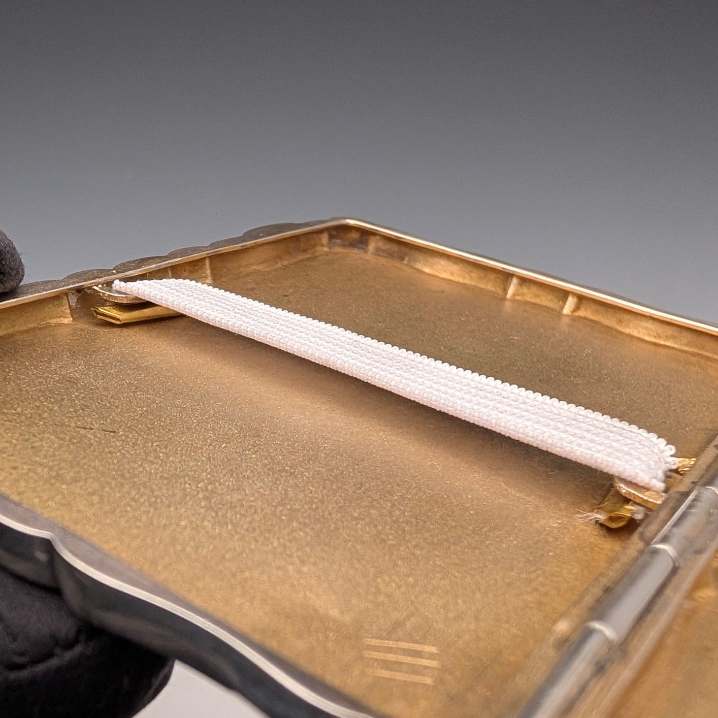 1898年 英国アンティーク 純銀製 シガレットケース 69g William