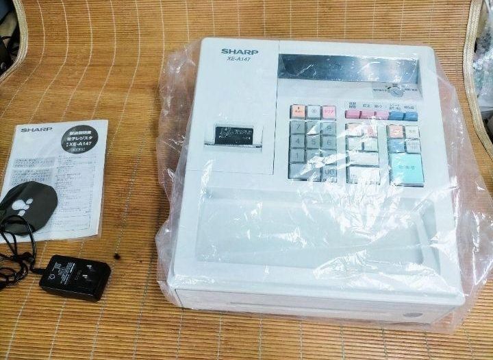 美品シャープレジスター XE-A147 PC連携 422220 シャープレジスター XE-A147 PC連携売上管理フル設定無料 156633