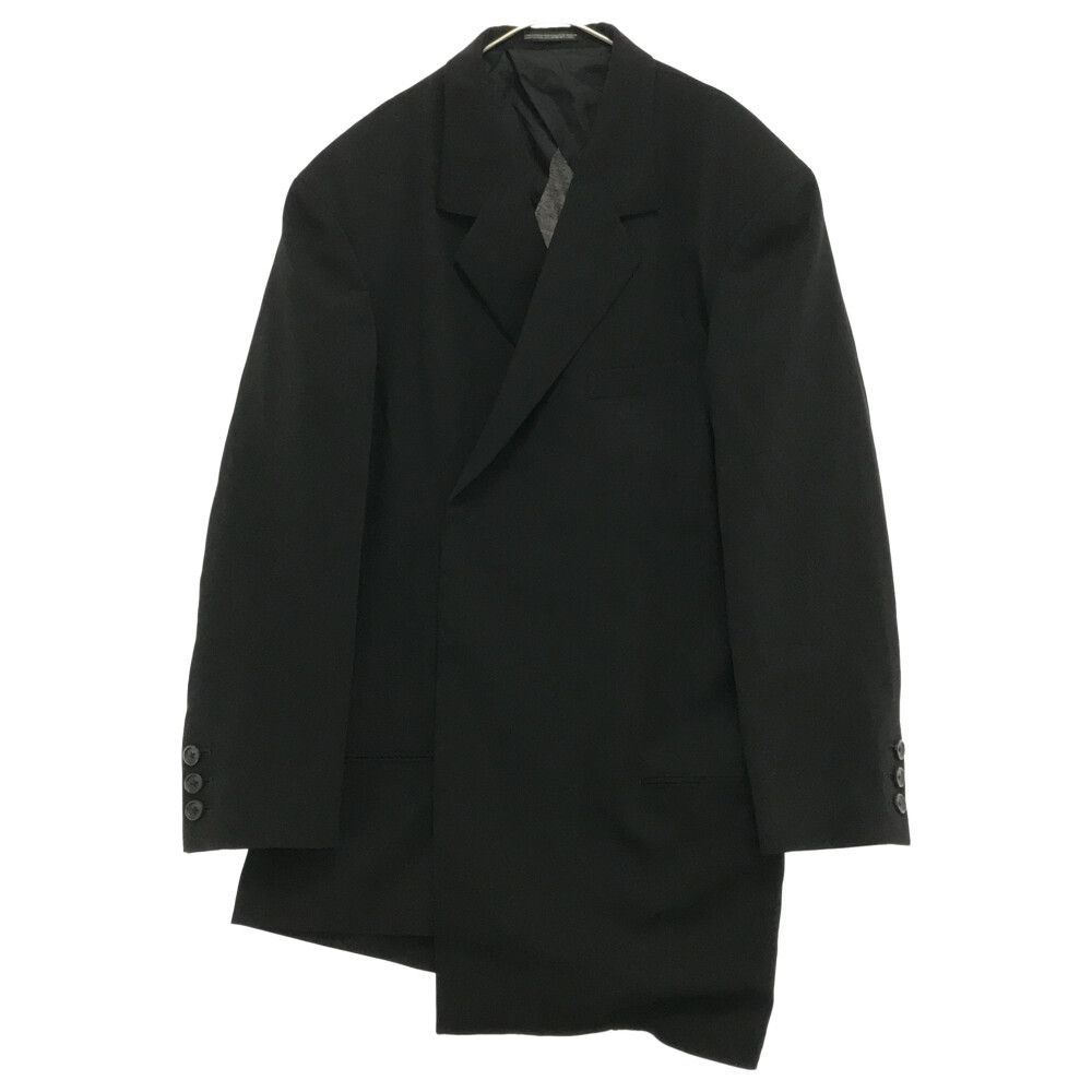 Yohji Yamamoto POUR HOMME (ヨウジヤマモト プールオム) 23SS SUMMER TUXEDO W-DRAPING JK-C ドレーピングジャケット  サマータキシード ダブル ブラック HZ-J37-102 - メルカリ